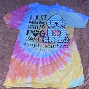 Simply Southern tie dye T shirt.